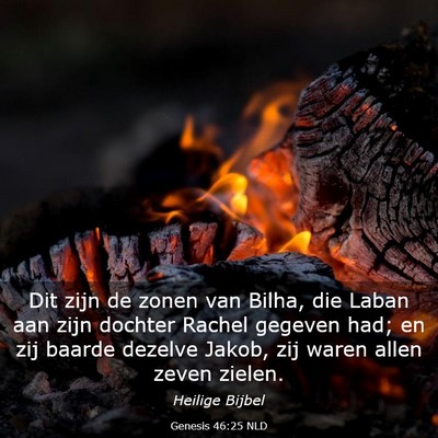 Picture 03 - Genesis 46:25 NLD - Dit zijn de zonen van Bilha, die Laban aan zijn - Bible Verse Picture