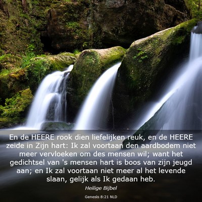 Picture 03 - Genesis 8:21 NLD - En de HEERE rook dien liefelijken reuk, en de - Bible Verse Picture