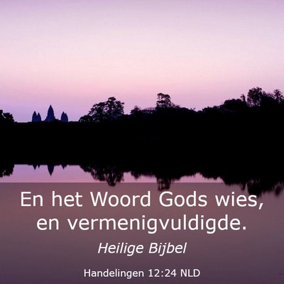 Picture 03 - Handelingen 12:24 NLD - En het Woord Gods wies, en - Bible Verse Picture