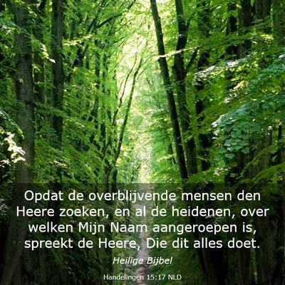 Picture 03 - Handelingen 15:17 NLD - Opdat de overblijvende mensen den Heere zoeken, - Bible Verse Picture