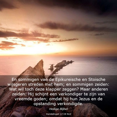 Picture 03 - Handelingen 17:18 NLD - En sommigen van de Epikureische en Stoische - Bible Verse Picture