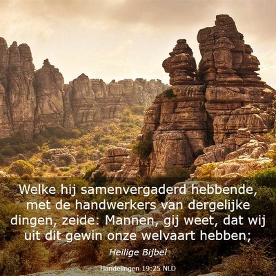 Picture 03 - Handelingen 19:25 NLD - Welke hij samenvergaderd hebbende, met de - Bible Verse Picture