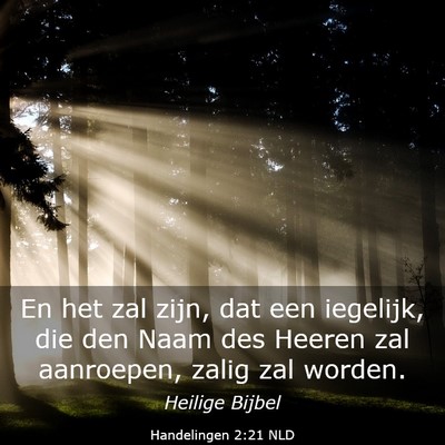 Picture 03 - Handelingen 2:21 NLD - En het zal zijn, dat een iegelijk, die den Naam - Bible Verse Picture
