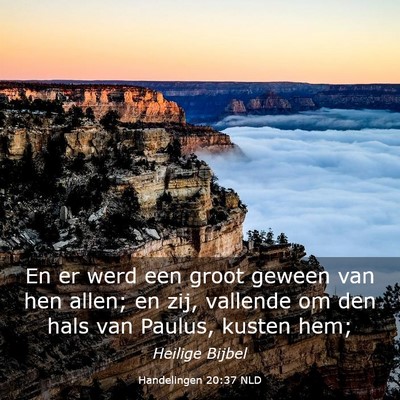 Picture 03 - Handelingen 20:37 NLD - En er werd een groot geween van hen allen; en - Bible Verse Picture