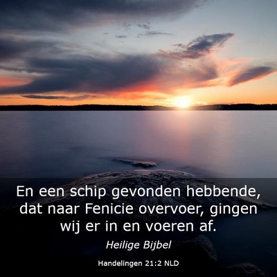 Picture 03 - Handelingen 21:2 NLD - En een schip gevonden hebbende, dat naar Fenicie - Bible Verse Picture