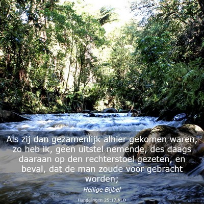 Picture 03 - Handelingen 25:17 NLD - Als zij dan gezamenlijk alhier gekomen waren, zo - Bible Verse Picture