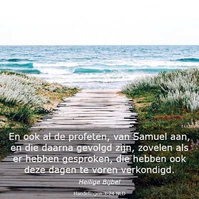 Picture 03 - Handelingen 3:24 NLD - En ook al de profeten, van Samuel aan, en die - Bible Verse Picture
