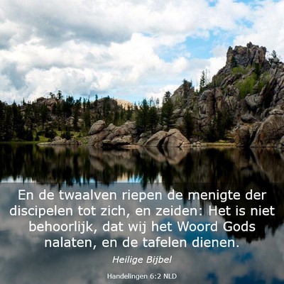 Picture 03 - Handelingen 6:2 NLD - En de twaalven riepen de menigte der discipelen - Bible Verse Picture