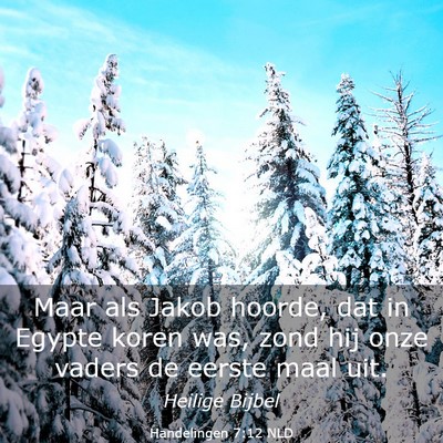 Picture 03 - Handelingen 7:12 NLD - Maar als Jakob hoorde, dat in Egypte koren was, - Bible Verse Picture