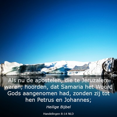 Picture 03 - Handelingen 8:14 NLD - Als nu de apostelen, die te Jeruzalem waren, - Bible Verse Picture