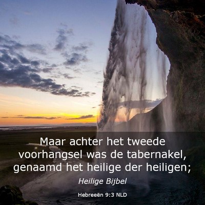 Picture 03 - Hebreeën 9:3 NLD - Maar achter het tweede voorhangsel was de - Bible Verse Picture