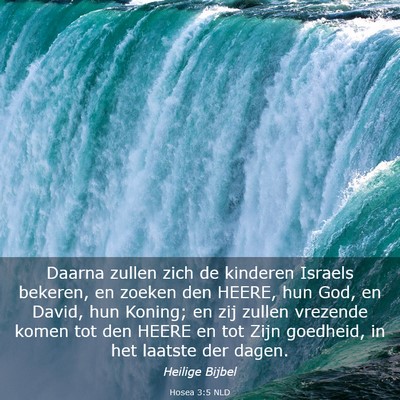 Picture 03 - Hosea 3:5 NLD - Daarna zullen zich de kinderen Israels bekeren, - Bible Verse Picture