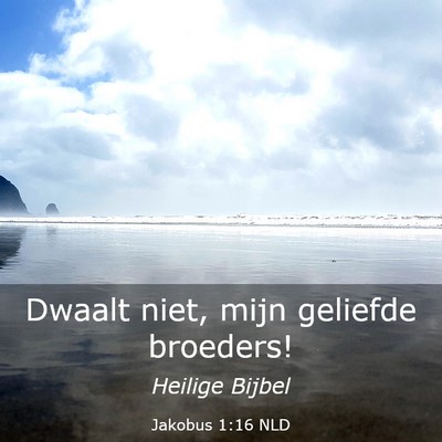 Picture 03 - Jakobus 1:16 NLD - Dwaalt niet, mijn geliefde - Bible Verse Picture