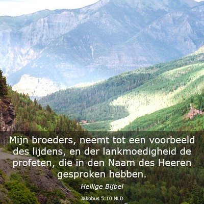 Picture 03 - Jakobus 5:10 NLD - Mijn broeders, neemt tot een voorbeeld des - Bible Verse Picture