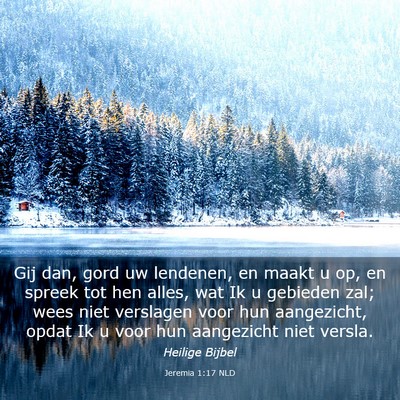 Picture 03 - Jeremia 1:17 NLD - Gij dan, gord uw lendenen, en maakt u op, en - Bible Verse Picture