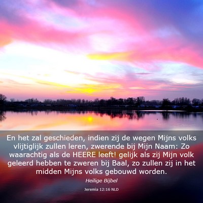 Picture 03 - Jeremia 12:16 NLD - En het zal geschieden, indien zij de wegen Mijns - Bible Verse Picture