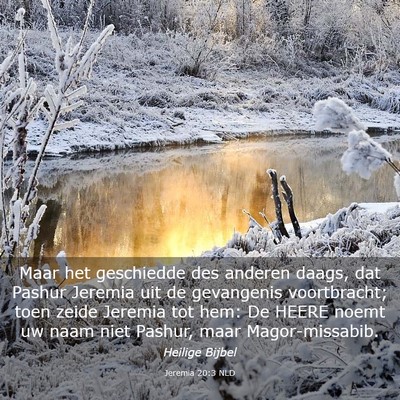 Picture 03 - Jeremia 20:3 NLD - Maar het geschiedde des anderen daags, dat Pashur - Bible Verse Picture