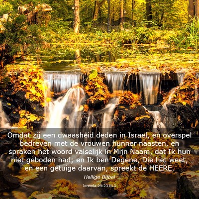 Picture 03 - Jeremia 29:23 NLD - Omdat zij een dwaasheid deden in Israel, en - Bible Verse Picture