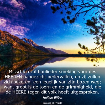 Picture 03 - Jeremia 36:7 NLD - Misschien zal hunlieder smeking voor des HEEREN - Bible Verse Picture