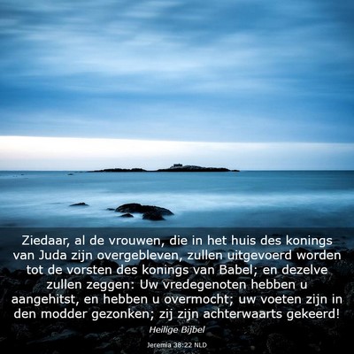 Picture 03 - Jeremia 38:22 NLD - Ziedaar, al de vrouwen, die in het huis des - Bible Verse Picture