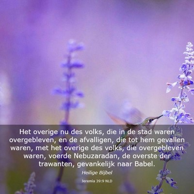 Picture 03 - Jeremia 39:9 NLD - Het overige nu des volks, die in de stad waren - Bible Verse Picture