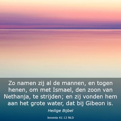 Picture 03 - Jeremia 41:12 NLD - Zo namen zij al de mannen, en togen henen, om met - Bible Verse Picture