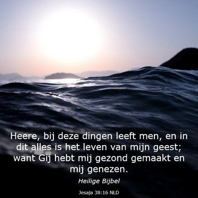 Picture 03 - Jesaja 38:16 NLD - Heere, bij deze dingen leeft men, en in dit alles - Bible Verse Picture