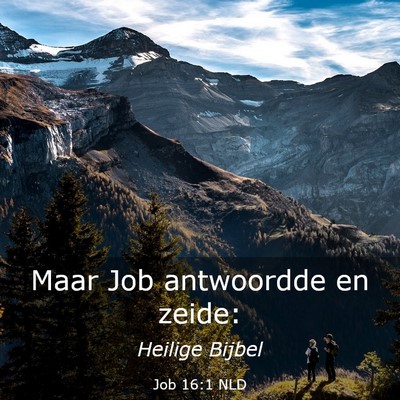 Picture 03 - Job 16:1 NLD - Maar Job antwoordde en - Bible Verse Picture