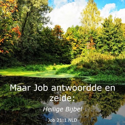 Picture 03 - Job 21:1 NLD - Maar Job antwoordde en - Bible Verse Picture