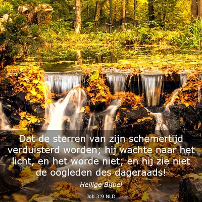 Picture 03 - Job 3:9 NLD - Dat de sterren van zijn schemertijd verduisterd - Bible Verse Picture