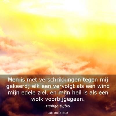 Picture 03 - Job 30:15 NLD - Men is met verschrikkingen tegen mij gekeerd; elk - Bible Verse Picture