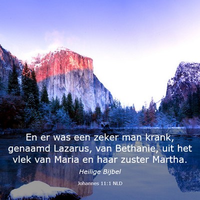 Picture 03 - Johannes 11:1 NLD - En er was een zeker man krank, genaamd Lazarus, - Bible Verse Picture