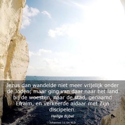 Picture 03 - Johannes 11:54 NLD - Jezus dan wandelde niet meer vrijelijk onder de - Bible Verse Picture