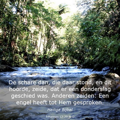 Picture 03 - Johannes 12:29 NLD - De schare dan, die daar stond, en dit hoorde, - Bible Verse Picture