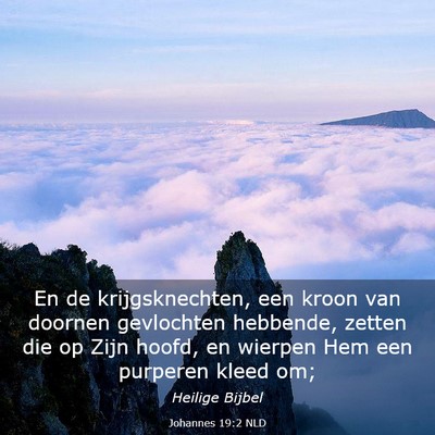 Picture 03 - Johannes 19:2 NLD - En de krijgsknechten, een kroon van doornen - Bible Verse Picture