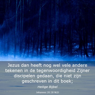 Picture 03 - Johannes 20:30 NLD - Jezus dan heeft nog wel vele andere tekenen in de - Bible Verse Picture
