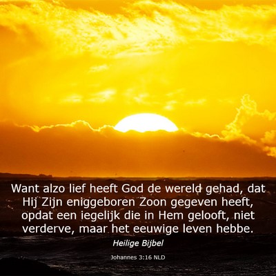 Picture 03 - Johannes 3:16 NLD - Want alzo lief heeft God de wereld gehad, dat Hij - Bible Verse Picture