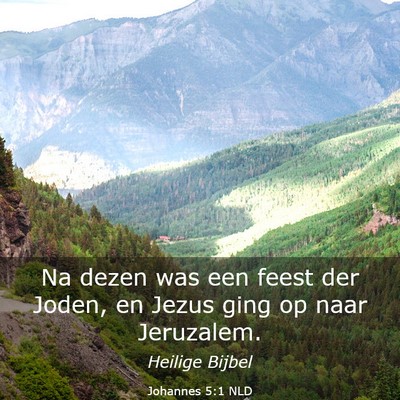Picture 03 - Johannes 5:1 NLD - Na dezen was een feest der Joden, en Jezus ging - Bible Verse Picture