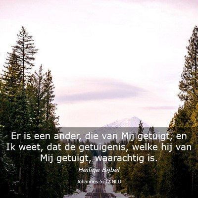 Picture 03 - Johannes 5:32 NLD - Er is een ander, die van Mij getuigt, en Ik weet, - Bible Verse Picture