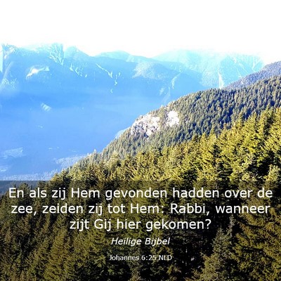 Picture 03 - Johannes 6:25 NLD - En als zij Hem gevonden hadden over de zee, - Bible Verse Picture