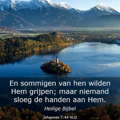 Picture 03 - Johannes 7:44 NLD - En sommigen van hen wilden Hem grijpen; maar - Bible Verse Picture