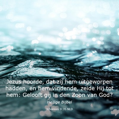Picture 03 - Johannes 9:35 NLD - Jezus hoorde, dat zij hem uitgeworpen hadden, en - Bible Verse Picture