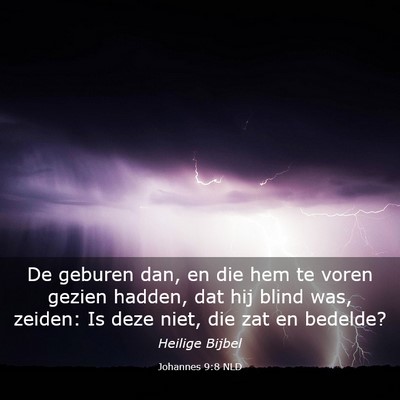 Picture 03 - Johannes 9:8 NLD - De geburen dan, en die hem te voren gezien - Bible Verse Picture