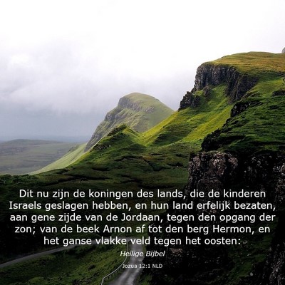 Picture 03 - Jozua 12:1 NLD - Dit nu zijn de koningen des lands, die de - Bible Verse Picture