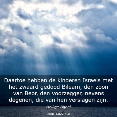 Picture 03 - Jozua 13:22 NLD - Daartoe hebben de kinderen Israels met het zwaard - Bible Verse Picture