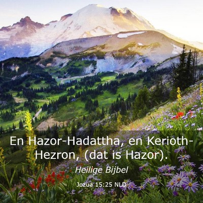 Picture 03 - Jozua 15:25 NLD - En Hazor-Hadattha, en Kerioth-Hezron, (dat is - Bible Verse Picture