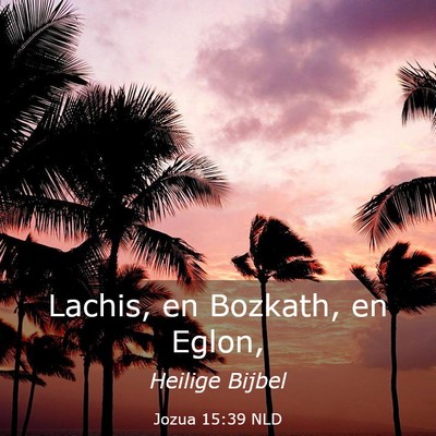 Picture 03 - Jozua 15:39 NLD - Lachis, en Bozkath, en - Bible Verse Picture