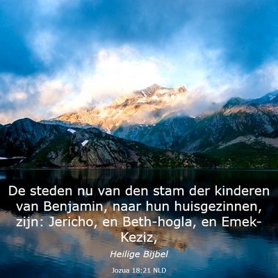 Picture 03 - Jozua 18:21 NLD - De steden nu van den stam der kinderen van - Bible Verse Picture