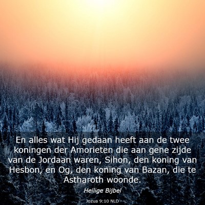 Picture 03 - Jozua 9:10 NLD - En alles wat Hij gedaan heeft aan de twee - Bible Verse Picture