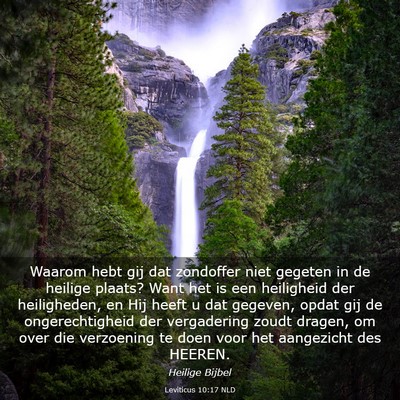 Picture 03 - Leviticus 10:17 NLD - Waarom hebt gij dat zondoffer niet gegeten in de - Bible Verse Picture
